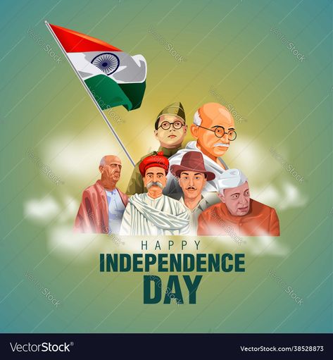 Happy Independence Day Illustration, Inpendence Day Image, Bharathiyar Wallpapers, Happy Independence Day Pic, Indian Independence Day Images, 15th August Independence Day, Independence Day Pictures, Freedom Fighters Of India, Saraswati Photo