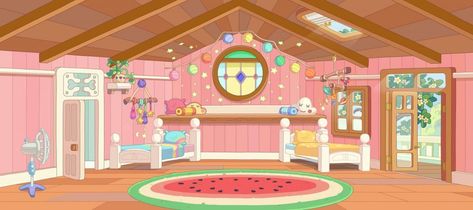 Bluey Y Bingo, Whimsical Bedroom, Student Christmas Gifts, Cartoon House, Cartoon Background, Big Girl Rooms, House Layouts, Bedroom Inspirations, Bingo