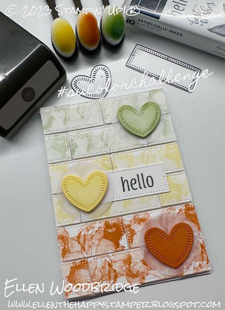 Stampin Up Radiating Stitches Dies, Radiating Stitches Dies, Timeless Arrangements, Artistically Inked, Stamping Projects, Colour Challenge, Cardmaking Ideas, Hello Cards, Stamp Projects