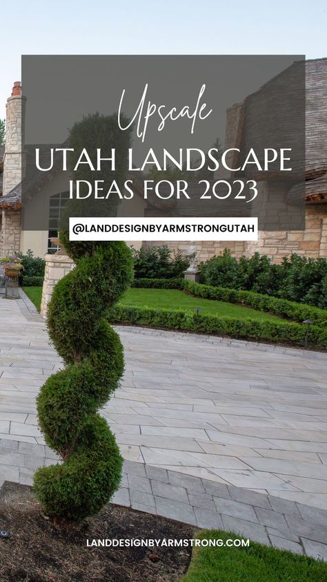 green landscaping, utah landscaping, green grass, stone driveway Utah Landscape Ideas, Utah Backyard, Utah Landscaping, Utah Landscape, Land Design, Landscape Maintenance, Outdoor Spa, Landscape Designs, Elements Of Nature