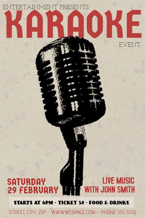 Open Floor Concept, Event Poster Template, Open Mic Night, Music Flyer, Party Flyer Template, Custom Flyers, Open Mic, Flyer Ideas, Free Flyer Templates