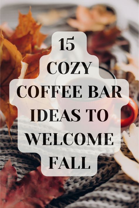 coffee bar ideas Seasonal Coffee Bar, Simple Coffee Bar, Coffee Bar Decorations, Cozy Coffee Bar, Coffee Bar Styling, Coffee Bar At Home, Coffee Station Ideas, Snack Display, Coffee Area