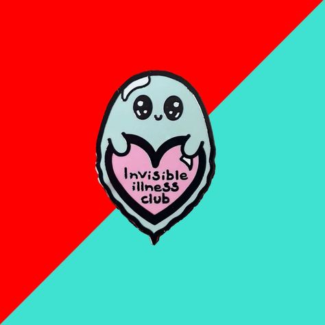 Join the club with our one-of-a-kind Invisible Illness Club Enamel Pin.Show your support for those with invisible illnesses while adding a playful touch to any outfit.Embrace your inner quirkiness and spread awareness with this unique pin. No membership fees required!Maybe you have a collection and want to add this cute ghost to your flag/banner?. 30mm pin. Hard enamel. Black rubber back Sunflower Lanyard, Ghost Pins, Member Card, No One Understands, Flag Banners, Join The Club, Invisible Illness, Flag Banner, The Invisible