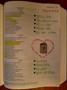 Terra Ragan: Bible Journal - Psalm 119:2-18 Psalm 119 Bible Journaling, Bible Schedule, Psalms Journaling, Journaling Images, Psalms 119, Religious Sayings, Christian Ideas, Bible Journal Notebooks, Verse Mapping