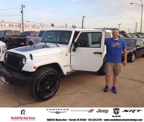 https://flic.kr/p/sPns9d | #HappyAnniversary to Marvin Prictchett on your 2014 #Jeep #Wrangler Unlimited from Brent Billingsly at Randall Noe Chrysler Dodge Jeep RAM! | <a href="http://www.randallnoechryslerdodge.com/?utm_source=Flickr&utm_medium=DMaxxPhoto&utm_campaign=DeliveryMaxx" rel="nofollow">www.randallnoechryslerdodge.com/?utm_source=Flickr&ut...</a> Chrysler Dodge Jeep, Wrangler Unlimited, Jeep Wrangler Unlimited, Jeep Wrangler, New Cars, Dodge, Ram, Jeep, Suv Car