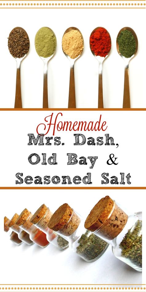 Homemade Dry Mixes, Homemade Seasoning, Homemade Spice Mix, Spice Mix Recipes, Seasoning And Spice, Homemade Spice Blends, Diy Spices, Fresh Spices, No Salt Recipes