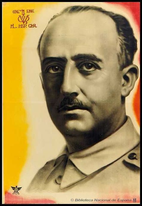 Francisco Franco, German Army, Party Poster, Second World, Spain, Male Sketch, Historical Figures, History, Santos