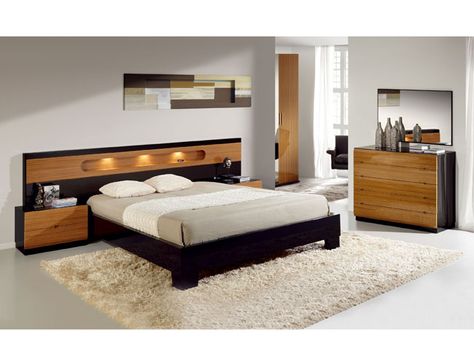 Luxury King Bed, Asian Bedroom, Modern Platform Bed, Modern Bedroom Furniture, Headboard Designs, Bad Design, Bedroom Headboard, Bedroom Furniture Design, Contemporary Bedroom