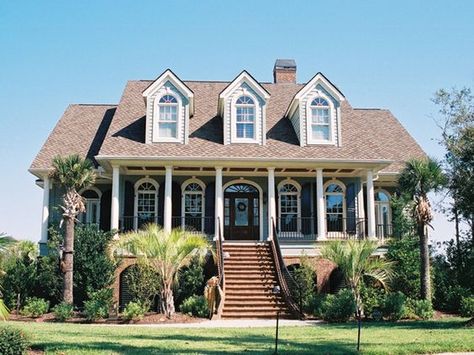 southern low country home Lowcountry House, Low Country Homes Plans, Lowcountry House Plans, Low Country House Plans, Low Country House, Cottage Design Plans, Country Cottage House Plans, Low Country Homes, Southern Colonial