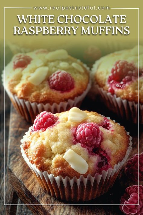 White Chocolate Raspberry Muffins, Raspberry White Chocolate Muffins, Chocolate Raspberry Muffins, Raspberry And White Chocolate Muffins, Fluffy Muffins, White Chocolate Muffins, Chocolate Raspberry Cupcakes, Raspberry White Chocolate, Raspberry Muffins