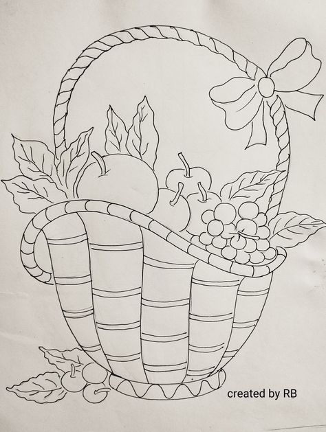 Fruit Basket Drawing Pencil, Fruit Basket Drawing, Cartoon Drawing For Kids, African Drawings, Easy Scenery Drawing, Fruit Coloring, Fruit Art Drawings, Child Drawing, Easy Disney Drawings