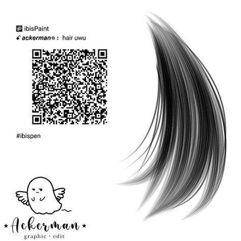 Ibid Paint Qr Code Brush, Ibid Paint Qr Code, Ibis X Paint Qr Codes, Hair Ibis Paint Code, Paint Brush Drawing, Drawing Hair Tutorial, الفن الرقمي, Paint Brush Art, Brush Drawing