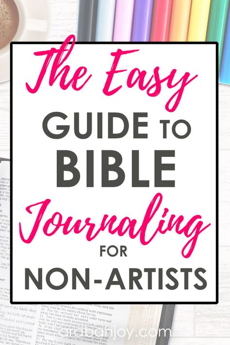 Even non-artists can learn to do journaling in the Scriptures or a notebook, with these easy tips. Easy Bible Journaling, Joy Scripture, Prayer For New Beginnings, Family Discipleship, Encouraging Scriptures, Bible Journaling Printables, Inductive Bible Study, Bible Journaling For Beginners, Study Topics