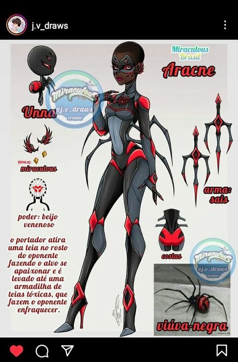 Spider Miraculous Oc, Spider Miraculous, Miraculous Kwami Oc, Miraculous Costume, Superhero Villains, Miraculous Ladybug Oc, Marvel Superhero Posters, Pokemon Cosplay, Miraculous Ladybug Fanfiction