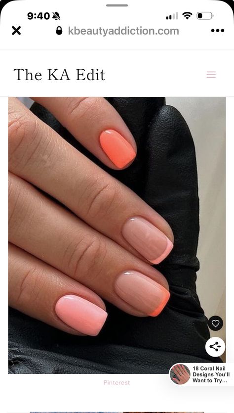 Shellac Nail Designs Summer, Glossify Nails, Holiday Nail Inspo Summer Short, Summer Shellac, Shellac Nail Designs, Bright Nail Designs, French Manicure Nails, Christmas Gel Nails, Bright Nails