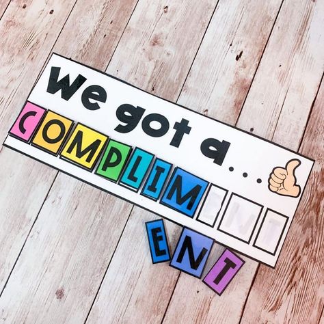 •McKay• on Instagram: “If you’re looking for something new to add to your management system, give the compliment system a try! ✨This visual is FREE in my TPT! ✨…” Welcome To 2nd Grade, Classy Room, Welcome To Kindergarten, Guided Reading Kindergarten, Classroom Expectations, Classroom Procedures, Curriculum Mapping, Class Organization, First Day Of School Activities