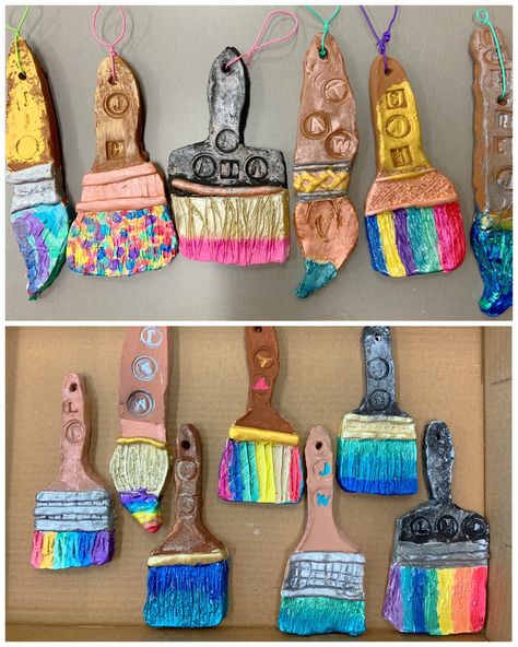 Mona Lisa and More | Art Education and Beyond Clay Elementary Projects, Clay Art Projects Elementary, Elementary Art Education Projects, Elementary Clay Lessons, Clay Art Lessons Elementary, Clay Elementary Art, Clay Projects Ideas Ceramic Art, Easy Clay Projects For Kids, Clay Art Projects For Kids