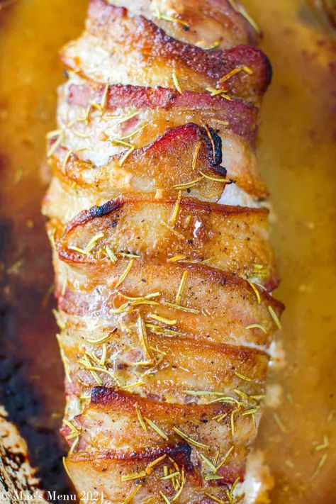 Looking for Easter Dinner Ideas? Look no further than my delicious Maple Bacon-Wrapped Pork Tenderloin. This recipe delivers a mouthwatering combination of succulent pork tenderloin, crispy bacon, and a sweet maple glaze. It's an ideal choice for your Easter dinner centerpiece, or for your next dinner party, Sunday dinner, or any day you want to make extraordinary. This simple, elegant, and utterly delicious dish will leave everyone asking for seconds. Click here to get the recipe. #... Bacon Pork Tenderloin, Bacon Wrapped Pork Tenderloin Recipes, Wrapped Pork Tenderloin, Bacon Wrapped Pork Tenderloin, Roast Meat, Bacon Wrapped Pork, Pork Tenderloin Recipe, Roasted Pork Tenderloins, Tenderloin Recipe