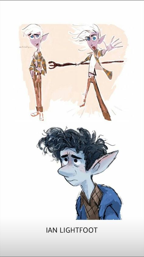 Onward Ian, Disney Onward, Character Design Disney, Disney Sketches, Disney Concept Art, Disney Artwork, Character Design Animation, Cute Art Styles, Anime Poses Reference