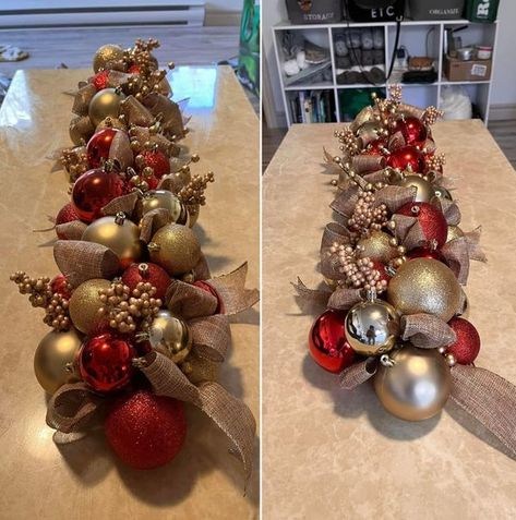 Pool Noodle Christmas, Floral Candle Centerpieces, Dining Table Christmas, Christmas Table Decorations Diy, Xmas Centerpieces, Christmas Decorations Centerpiece, Christmas Decorations Diy Crafts, Christmas Centers, Christmas Table Decor