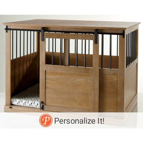 Indoor Dog House Diy, Indoor Dog Crate, Dog Boarding Ideas, Bunny Things, Dogs Ideas, Wood Dog Crate, Diy Space Saving, Indoor Dog House, Diy Dog Crate