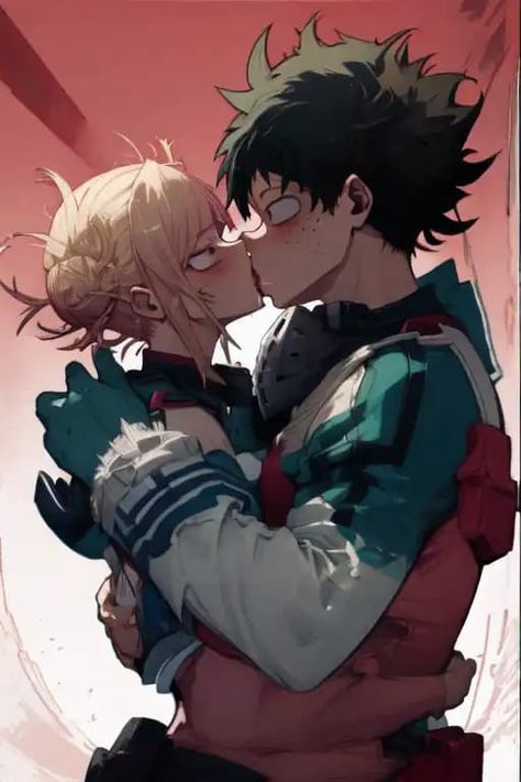 Toga And Deku Matching Pfps, Toga And Deku, Toga X Deku, Deku X Harem, Izuku X Harem, Deku Harem, My Hero Academia Tsuyu, Goth Guys, Toga Himiko