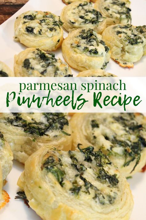 Sausage Spinach Artichoke Pinwheels, Parmesan Cheese Appetizers, Spinach And Cheese Pinwheels, Spinach And Cheese Rolls, Appetizers With Spinach, Spinach Pinwheels Puff Pastry, Spinach Cheese Rolls, Spinach Rolls Recipe, Roll Up Recipes