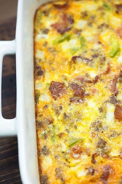 Keto Breakfast Muffins, Low Carb Breakfast Casserole, Keto Breakfast Smoothie, Oatmeal Yogurt, Breakfast Casserole Bacon, Make Ahead Breakfast Casserole, Tabbouleh Salad, Keto Casserole, Breakfast Casserole Easy