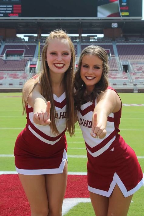 White Cheer Uniforms High Schools, College Cheer Uniforms, Red Cheer Uniforms, Maroon And White Cheer Uniform, Red Cheerleader Uniform, Abc Party Costumes, College Cheer, Cheerleading Uniforms, Cute Cheerleaders