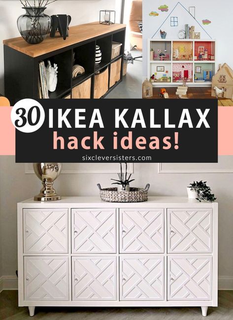 Ikea Cube Shelves, Diy Kallax, Ikea Kallax Shelf Unit, Diy Cube Storage, Ikea Cubes, Ikea Kallax Unit, Shelf Makeover, Ikea Kallax Shelf, Kallax Hack