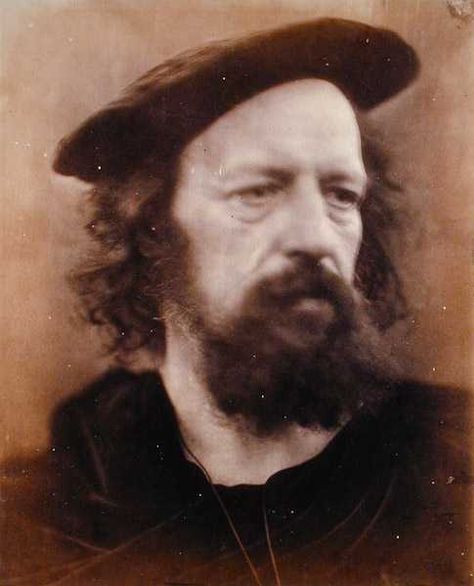 Alfred, Lord Tennyson  by Julia Margaret Cameron.  He looks so scruffy for a poet who writes such elegant verse! Julia Margaret Cameron Photography, Alfred Tennyson, Lord Tennyson, Julia Margaret Cameron, Alfred Lord Tennyson, Modern Photographers, William Turner, Writers And Poets, Famous Photographers