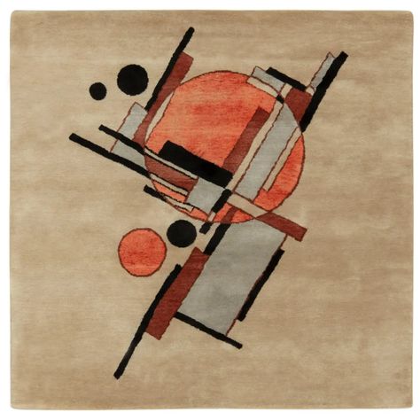 Suprematist Style Deco Rug in Beige, Black and Orange by Rug and Kilim For Sale at 1stDibs Beige Backdrop, Orange Furniture, Kazimir Malevich, Indian Rug, Abc Carpet, Modern Crafts, Circle Rug, Style Deco, Square Rug