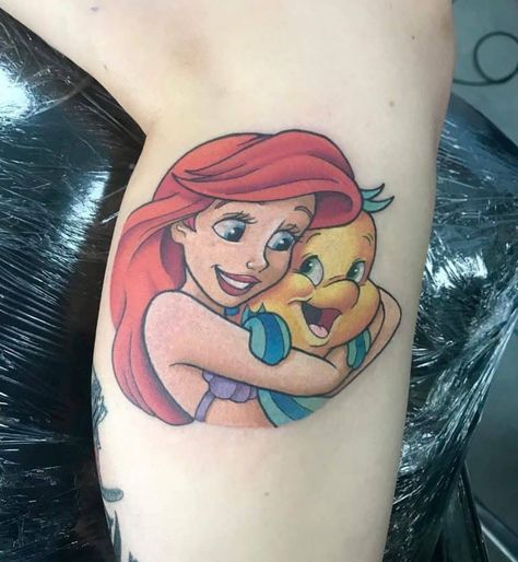 Top 63 Best Little Mermaid Tattoo Ideas - [2020 Inspiration Guide] The Little Mermaid Tattoo, Ariel Tattoo, Little Mermaid Tattoo, Pocahontas Tattoo, Mermaid Tattoo Designs, Disney Princess Tattoo, Princess Tattoo, Inspiration Tattoos, Disney Tattoo