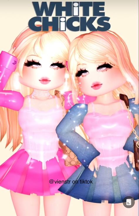 Rh Matching Outfits, Royal High Christmas Outfits, High Posters, White Chicks Movie, Rh Cosplay, Royale Outfits, Royale High Journal Ideas, Royal High Outfits Ideas Cheap, Rh Design