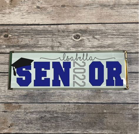 Subway Tile Crafts, Cricut Graduation Gifts, Diy Tiles, Glass Tile Crafts, Leadership Ideas, Graduation Boards, Class Of 2023 Graduation, Cricut Business, Glass Plaques