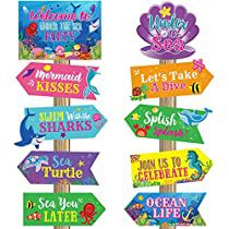 Check this out on Amazon Under The Sea Birthday Party Outdoor, Under The Sea Sign, Under The Sea Hallway Decorations, Ocean Birthday Theme, Sea Animal Party, Ocean Themed Birthday Party, Under The Sea Party Decorations, Sea Party Decorations, Aquatic Theme