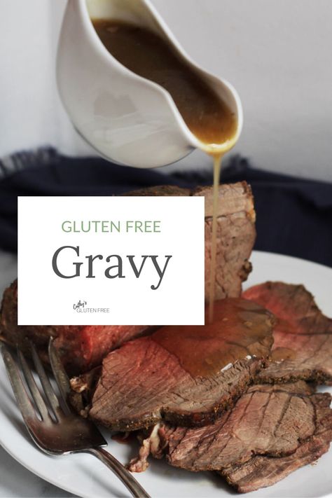 This simple recipe makes the best brown gravy for turkey, chicken, or beef. It's easy to make smooth homemade gravy with cornstarch or another gluten free thickener. #Thanksgiving #glutenfree #cornstarch Gravy With Cornstarch, Gravy For Turkey, Gluten Free Gravy Recipe, Easy Homemade Gravy, White Gravy Recipe, Turkey Gravy Recipe Easy, Best Turkey Gravy, Turkey Gravy From Drippings, Turkey Gravy Easy