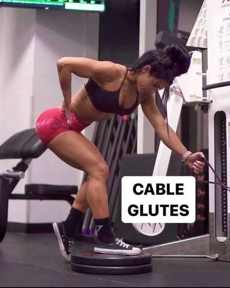 Lean Glutes Workout, Rdl With Cable Machine, Cable Good Mornings Exercise, Leg Day Cable Machine, Cable Leg Exercises, Glute Cable Workout, Cable Pull Through Glutes, Anita Herbert Workout, Cable Machine Workout Glutes