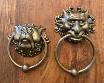 Memorabilia | Etsy Dragon Mouth, Labyrinth Door Knockers, Resin Dragon, Door Knockers Vintage, Gate Handles, Shed Doors, Barns Sheds, Door Knocker, Brass Decor