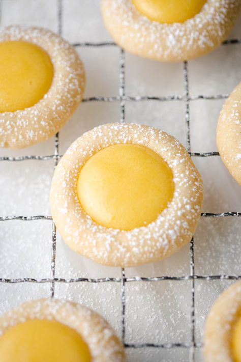 Best Cookies Recipes, Lemon Curd Cookies Recipe, Sugar Cookies Recipes, Lemon Curd Cookies, Curd Cookies, Lemon Ricotta Cookies, Lemon Drop Cookies, Lemon Crinkle Cookies, Ricotta Cookies