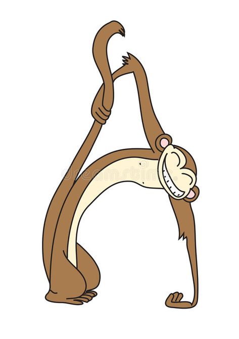 Monkey in the form of the letter A stock illustration Monkey Standing, Without A Trace, Alfabet Letters, The Letter A, Panda Funny, Letter Form, Letter A, Everyday Objects, Outdoor Photography