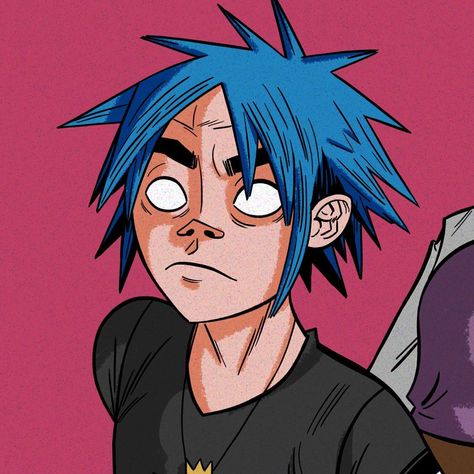 Gorillaz 2 D, 2d Gorillaz, 2-d Gorillaz, Any Pronouns, Monkeys Band, Gorillaz Art, Indie Art, Adventure Time Anime, Book Art Diy