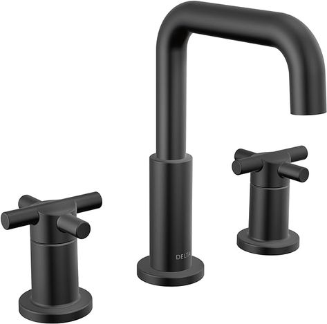 Delta Faucet Nicoli Widespread Bathroom Faucet 3 Hole, Black Bathroom Faucet, 2 Handle Bathroom Faucet, Bathroom Sink Faucet, Drain Assembly, Matte Black 35894LF-BL - Amazon.com Delta Nicoli, Delta Faucets Bathroom, Black Bathroom Faucet, Navigation Design, Bathroom Sink Drain, Widespread Bathroom Faucet, Delta Faucets, Bath Faucet, Champagne Bronze