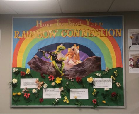 Muppets Bulletin Board, Ra Themes Floors, Hall Themes, Ra Programs, Senior Events, Ra Decorations, Res Life Bulletin Boards, Dorm Themes, Bulletin Ideas