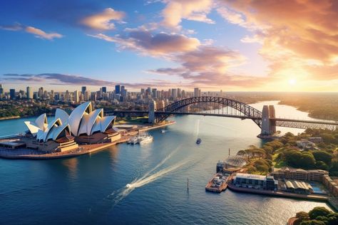 Australia Wallpaper, City Images, Sydney Skyline, Artificial Island, Harbor Island, Sydney City, City Architecture, Aerial View, Desktop Wallpaper