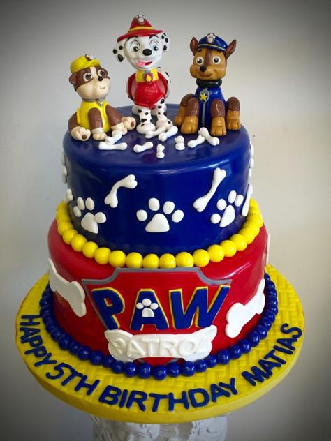 Paw Patrol Buttercream Cake, Paw Patrol 3rd, Paw Patrol 3rd Birthday, California Cake, 2 Tier Cake, Paw Patrol Cake, Cake Photography, Cute Christmas Gifts, Bakery Cakes