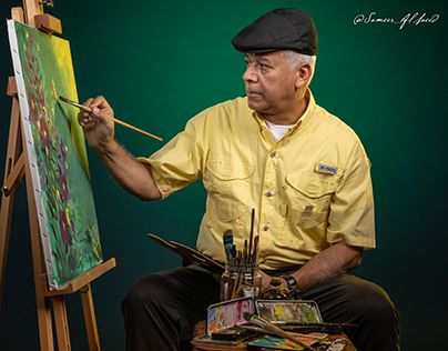 Male Painter Photography, Painter Photography Artists, Painter Branding, Painter Photoshoot, Portrait At Home, Artist Portraits, Calligraphy Artist, Male Models Poses, India Photography