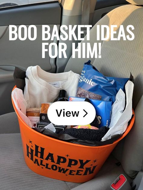 Boo Basket Ideas For Boyfriend, Boo Basket Ideas, Ideas For Your Boyfriend, Boo Basket, Spooky Szn, Best Gift Ideas, Halloween Cookies, Your Boyfriend, Basket Ideas