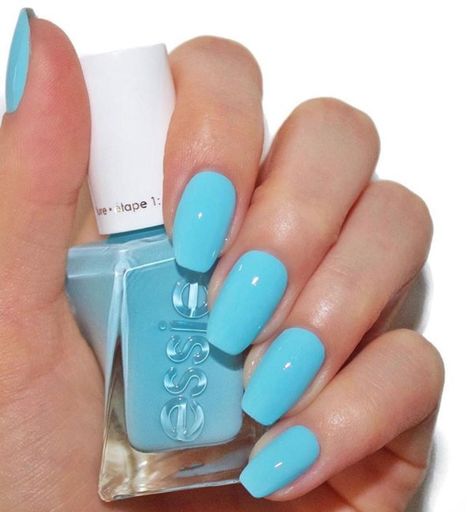 @essie posted on Instagram • Jul 2, 2018 at 6:00am UTC Ongles Baby Blue, Blue Nail Polish Colors, Light Blue Nail Polish, Light Nail Polish, Blue Gel Nails, Gel Nail Polish Colors, Natural Nail Art, Light Blue Nails, Baby Blue Nails