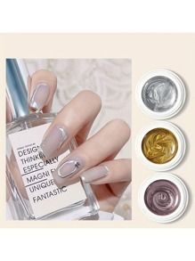 Discover great products at the best prices at Dealmoon. SHEIN Elevate Your Style With Silver Metal Enamel Paint Glue-On Nail. Price:$1.04 at SHEIN Glue Drawing, Line Manicure, Silver Drawing, Gel Manicure Diy, Ad Drawing, Mirror Nail Polish, Nail Art Paint, Nail Polish Painting, Perfect Hands